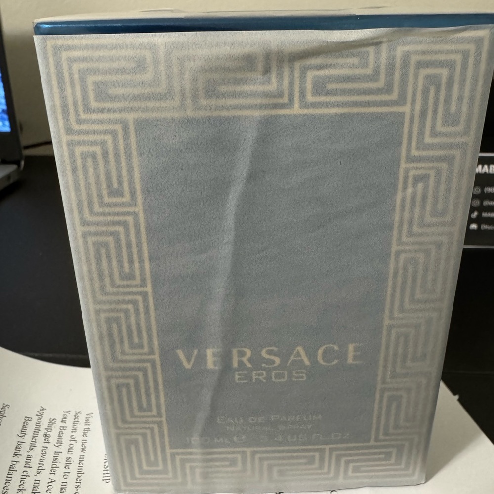 Versace Eros Eau de Parfum - Light Blue and Gold Packaging